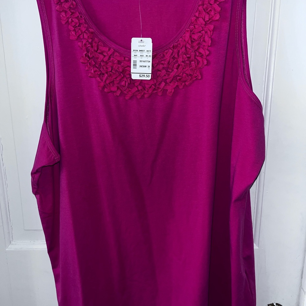 NWT C. J. Banks tank top inPink